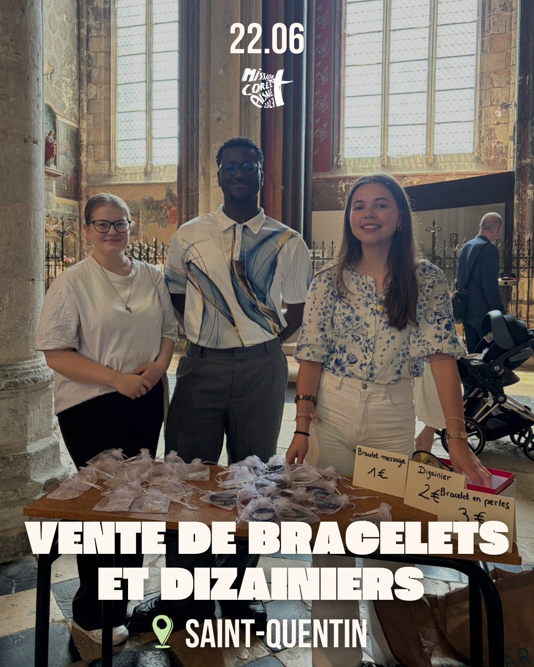 Vente de bracelets et dizainiers à Saint-Quentin